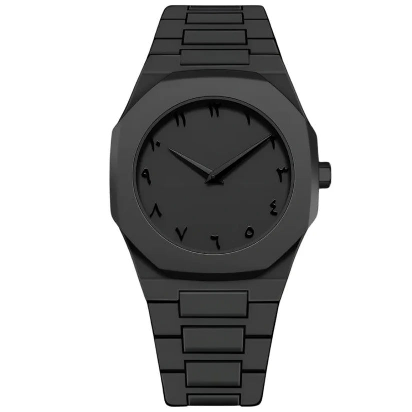 Black Aura Prestige Watch – Arabic Classic Design