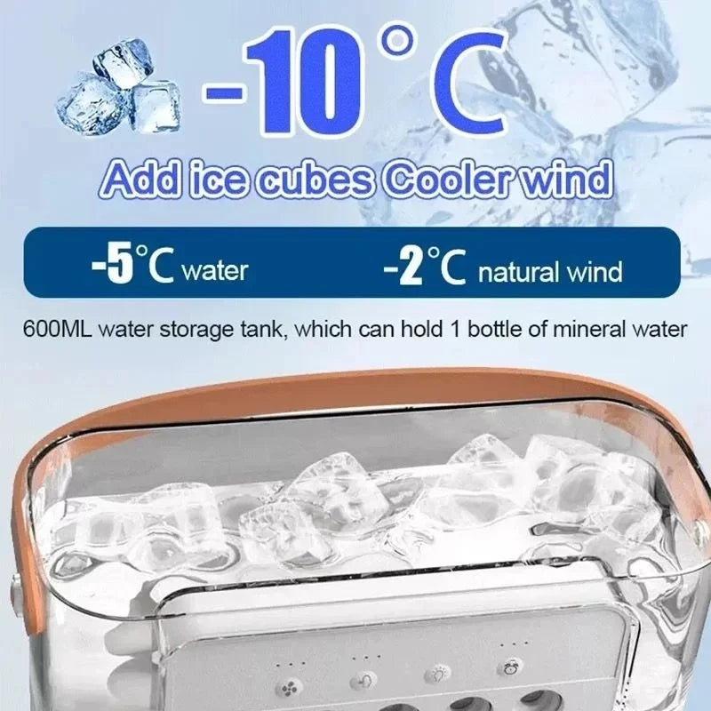Portable 3-in-1 Air Cooler with LED Night Light Function for Home and Office ❄️