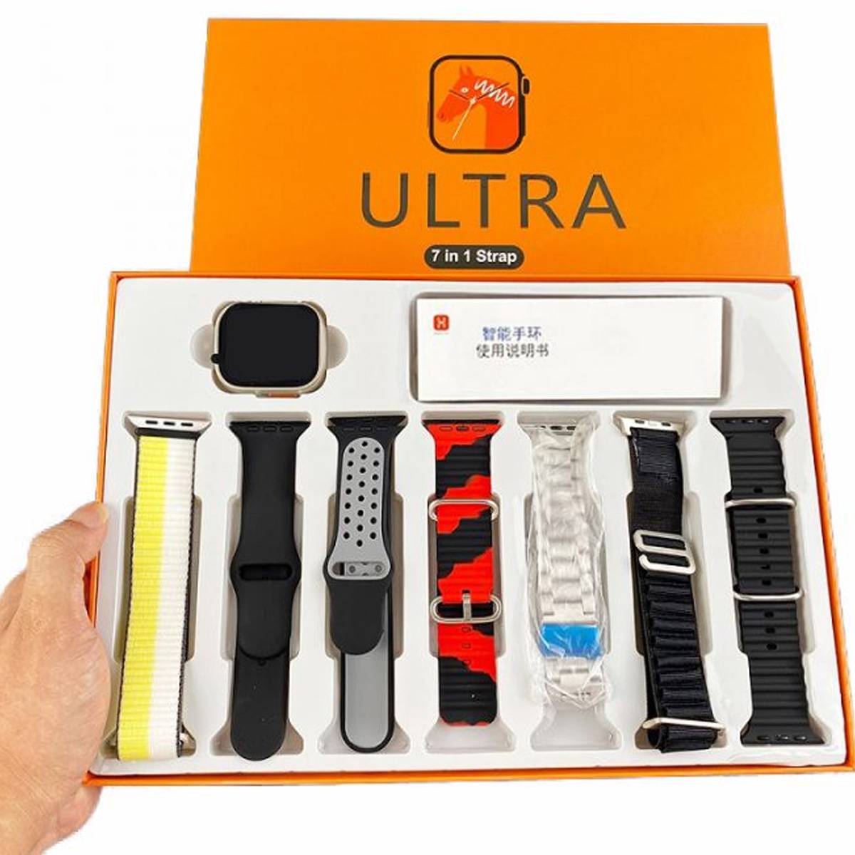 7 Watch Straps New S100 Ultra Smartwatch 2.2HD Amoled Circular Screen ECG Monitoring Reloj inteligente with Protective Case